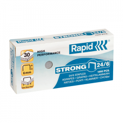 Capse 24/6 RAPID 30 coli strong 