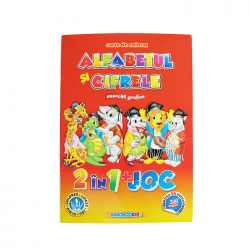 Carte de colorat educativa: alfabet, cifre si exercitii grafice, A4 32 pagini...