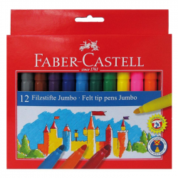 Carioca 12 culori jumbo Faber Castell 554312