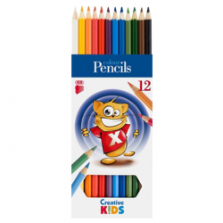 Creioane colorate 12 culori flexibile Ico Creative Kids