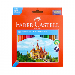 Creioane colorate 48 culori Faber Castell eco + o...