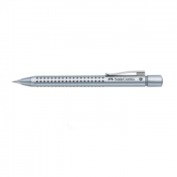 Creion mecanic Faber Castell cu grip 2011 0.7 mm argintiu