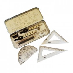 Trusa geometrie metal Deli Orbit, 9 piese G306 95