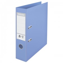 Biblioraft plastifiat ESSELTE 7.5cm albastru deschis standard 