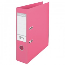 Biblioraft plastifiat ESSELTE 7.5cm roz standard 