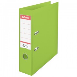 Biblioraft plastifiat ESSELTE 7.5cm verde vivida standard 