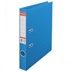 Biblioraft plastifiat ESSELTE 5cm albastru vivida standard 