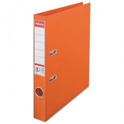 Biblioraft plastifiat ESSELTE 5cm portocaliu standard 