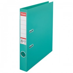 Biblioraft plastifiat ESSELTE 5cm turquoise standard 