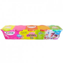 Plastilina 5 culori neon,...