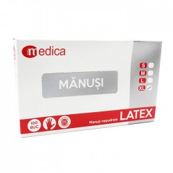 Manusi latex Grip Light marimea XL, albe, 100...