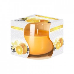 Lumanare parfumata in pahar transparent de sticla, Bispol...