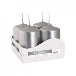 Set lumanari argintii, SW40/60-271, 4 bucati