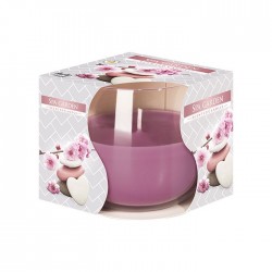 Lumanare parfumata in pahar transparent de sticla, Bispol...