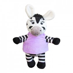 Jucarie de plus zebra Zou, 28 cm