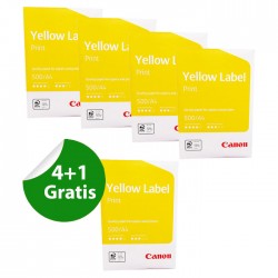 Pachet 4+1 Gratis Hartie copiator A4, Canon Yellow Label,...
