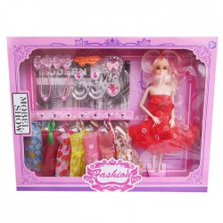 Set papusa Fashion cu accesorii, Y017D2