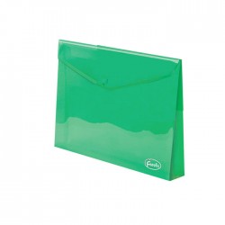 Mapa plastic cu buton, 150 coli, Forofis 91180 verde