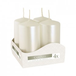 Set lumanari alb metalizat,...