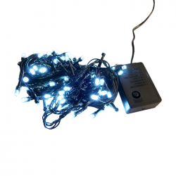 Instalatie de Craciun liniara, 8 metri, 100 LED-uri, alb...