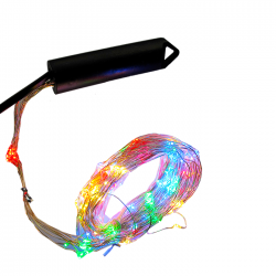 Instalatie de Craciun liniara, 300 LED-uri, multicolor,...