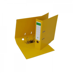 Biblioraft plastifiat PP/PP 8 cm galben