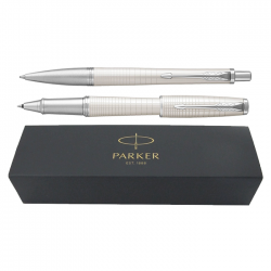 Set pix+roller Parker Urban Royal Premium alb perlat cu...