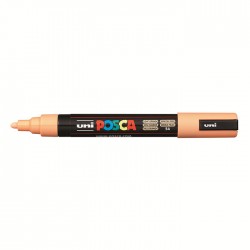 Marker universal UNI PC-5M Posca, 1.8-2.5 mm, portocaliu deschis