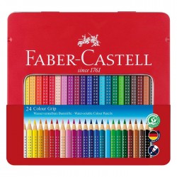 Creioane colorate 24 culori triunghiulare cu grip, in...