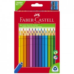 Creioane colorate 30 culori triunghiulare jumbo, cu...