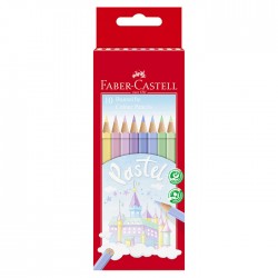 Creioane colorate 10 culori hexagonale, nuante pastel,...