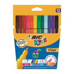 Carioca 12 culori Bic Kids Visa 2758