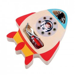 Jucarie din lemn, Asambleaza racheta cu piulite, 728