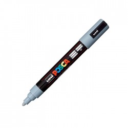 Marker universal UNI PC-5M Posca, 1.8-2.5 mm, gri