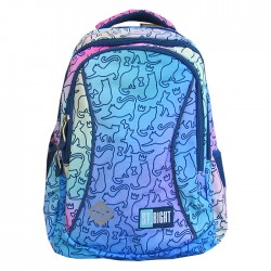 Ghiozdan clasele I-IV, 3 compartimente, Majewski, Gama St. Right, Colectia...