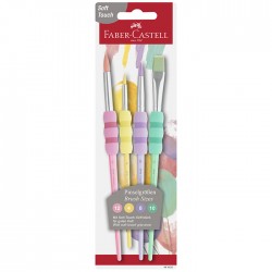 Pensule desen 4/set Faber Castell Soft Touch Pastel 481620