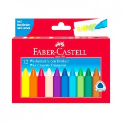 Creioane cerate 12 culori Faber Castell 120010