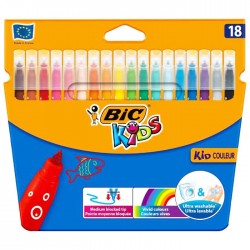 CARIOCA 18 CULORI BIC ULTRALAVABILE KID COULEUR 2734