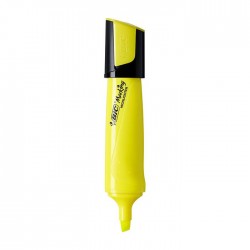 Textmarker Bic Flat galben...