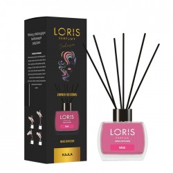 Sticluta cu odorizant lichid si betisoare, 125 ml, Loris Kajla