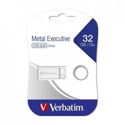 Memory stick USB 2.0 Verbatim Metal Executive 32 GB...
