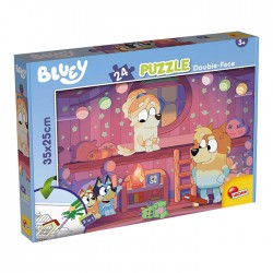Puzzle 24 piese Bluey, 2 in 1
