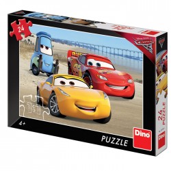Puzzle 24 piese Cars 3, Dino Toys