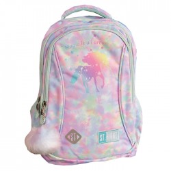 Ghiozdan clasele I-IV, 3 compartimente, Majewski, Gama St. Right, Colectia...