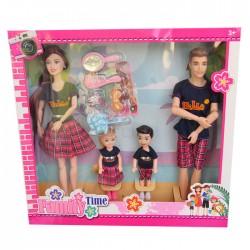 Set papusi familie (2 parinti si 2 copii), FQ107