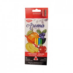 Creioane colorate 12 culori Daco Aroma, parfumate, CC4012