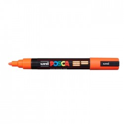 Marker universal UNI PC-5M Posca, 1.8-2.5 mm, portocaliu inchis