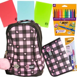 Ghiozdan echipat pentru clasa a 2-a, model pentru fete,...