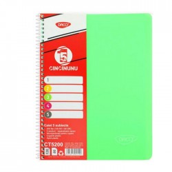 Caiet A4 cu spira, 200 file (120 file aritmetica, 80 file dictando), 5...