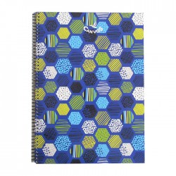 Caiet A4 80 file, cu spira, linii, Canvos, 843106